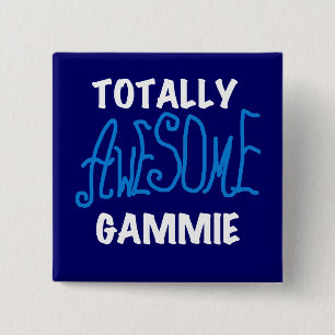 Total fantastische Gammie blaue T - Shirts und Button