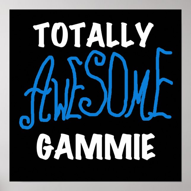 Total fantastische Gammie blaue T-Shirts und Gesch Poster (Vorne)