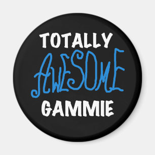 Total fantastische Gammie blaue T - Shirts und Magnet