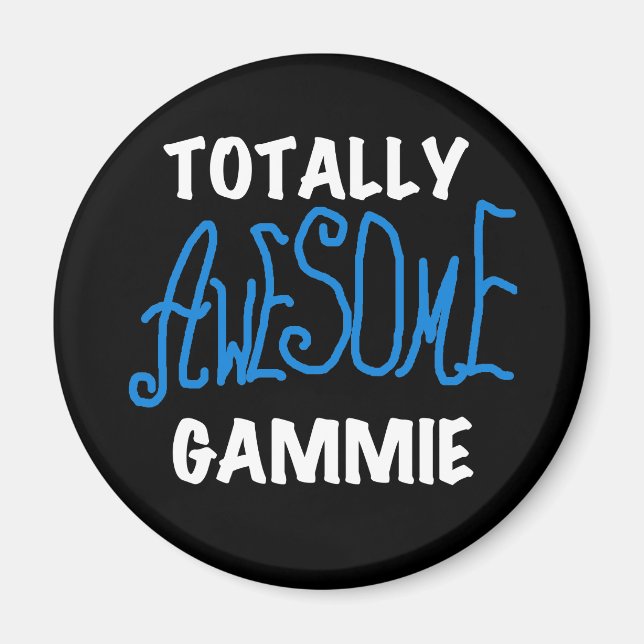 Total fantastische Gammie blaue T - Shirts und Magnet (Vorne)