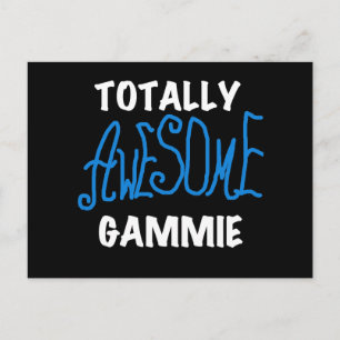 Total fantastische Gammie blaue T - Shirts und Postkarte