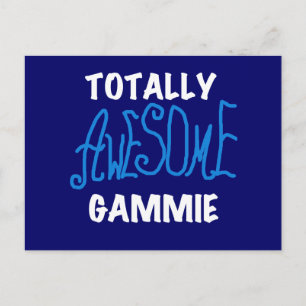 Total fantastische Gammie blaue T - Shirts und Postkarte