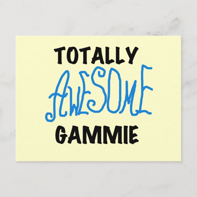 Total fantastische Gammie blaue T-Shirts und Postkarte (Vorderseite)
