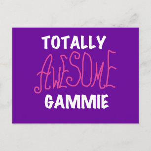 Total fantastische Gammie rosa T - Shirts und Postkarte