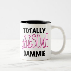 Total fantastische Gammie rosa T - Shirts und Zweifarbige Tasse