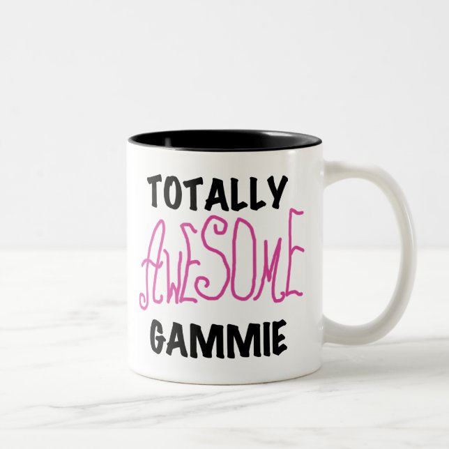 Total fantastische Gammie rosa T - Shirts und Zweifarbige Tasse (Rechts)