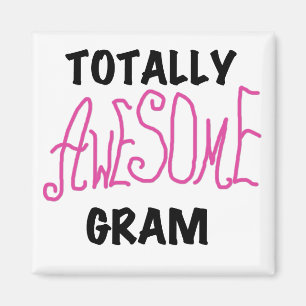 Total fantastische Gramm-Rosa-T-Shirts und Geschen Magnet