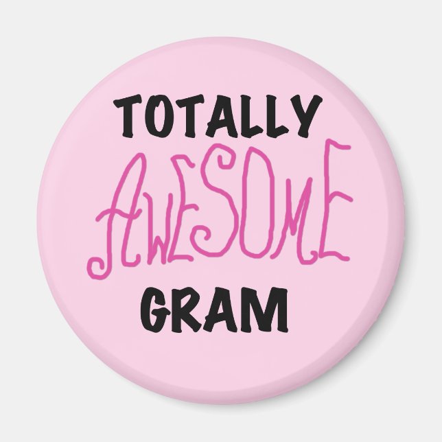 Total fantastische Gramm-Rosa-T-Shirts und Magnet (Vorne)