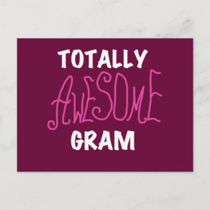 Total fantastische Gramm-Rosa-T-Shirts und Postkarte