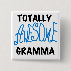 Total fantastische Gramma blaue T-Shirts Geschenke Button