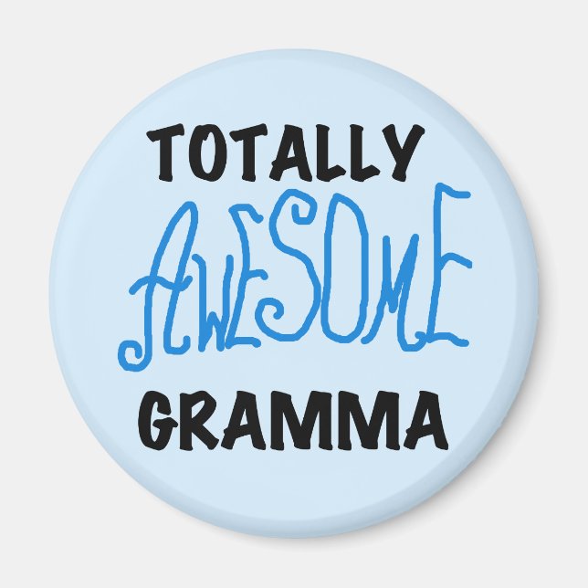 Total fantastische Gramma blaue T-Shirts Geschenke Magnet (Vorne)