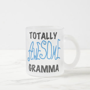Total fantastische Gramma blaue T-Shirts Geschenke Mattglastasse