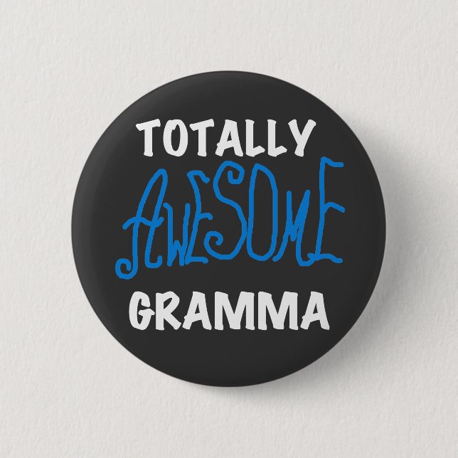 Total fantastische Gramma blaue T - Shirts und Button (Vorderseite)