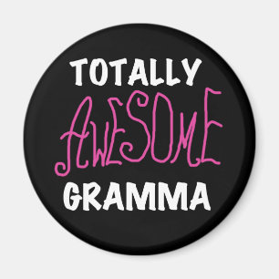 Total fantastische Gramma rosa T - Shirt-Geschenke Magnet