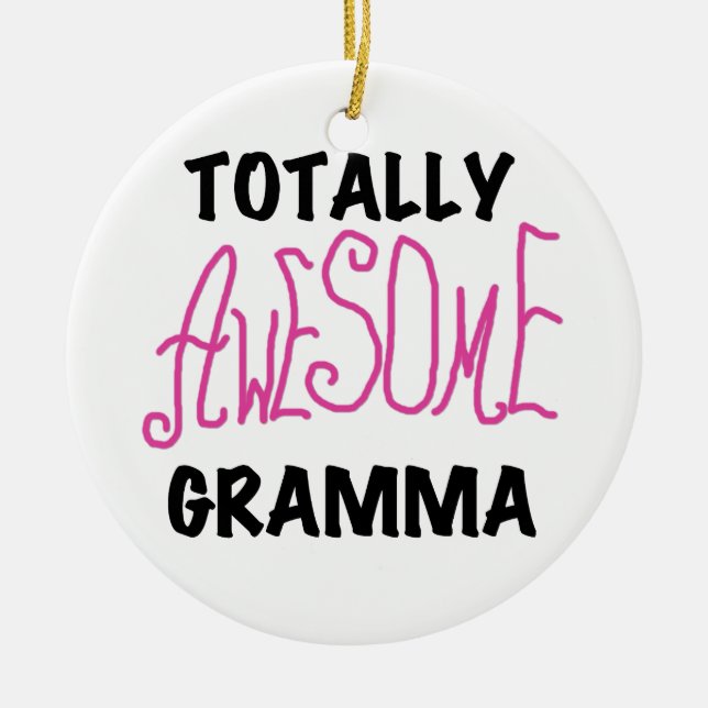 Total fantastische Gramma rosa T-Shirts Geschenke Keramik Ornament (Vorne)