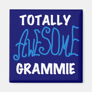 Total fantastische Grammie blaue T-Shirts Magnet