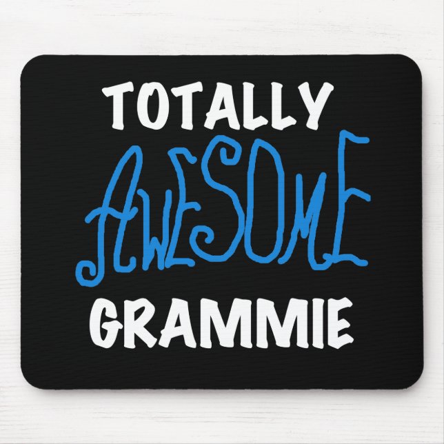 Total fantastische Grammie blaue T-Shirts Mousepad (Vorne)