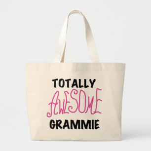 Total fantastische Grammie rosa T - Jumbo Stoffbeutel