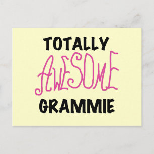 Total fantastische Grammie rosa T - Postkarte