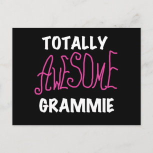 Total fantastische Grammie rosa T - Postkarte