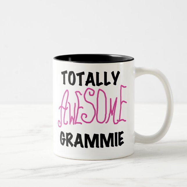 Total fantastische Grammie rosa T - Zweifarbige Tasse (Rechts)