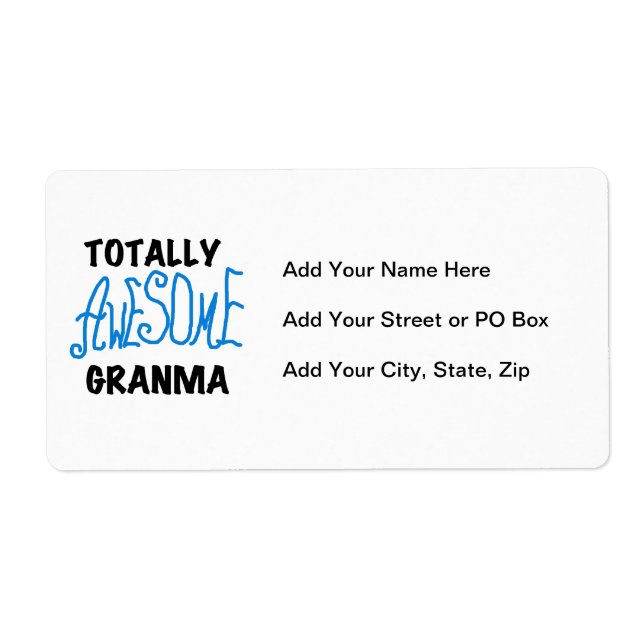 Total fantastische Granma blaue T-Shirts Geschenke (Vorne)