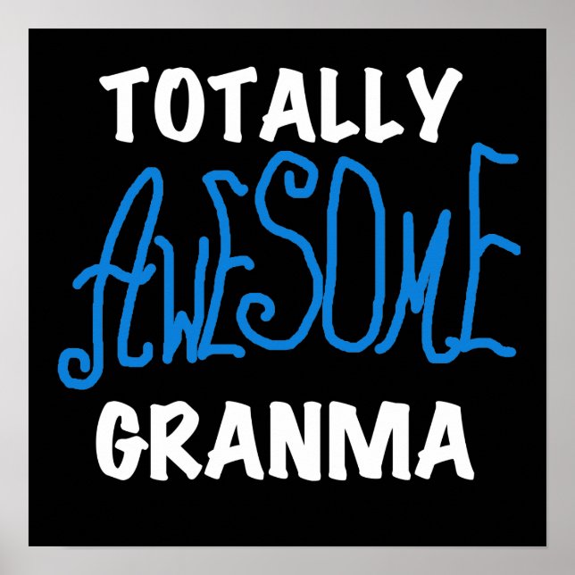 Total fantastische Granma blaue T-Shirts und Gesch Poster (Vorne)