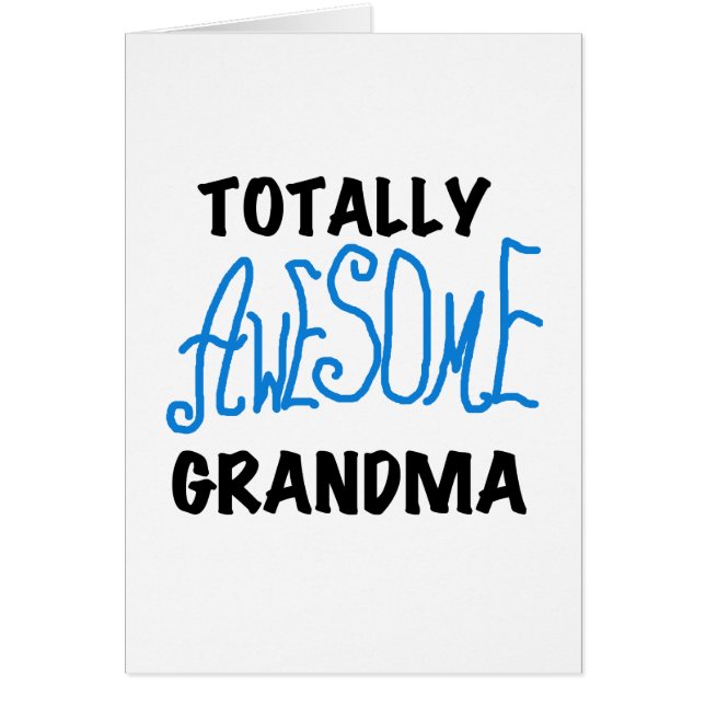 Total fantastische Großmutter - blaue T-Shirts und (Vorne)