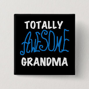 Total fantastische Großmutter-blaue T-Shirts und Button