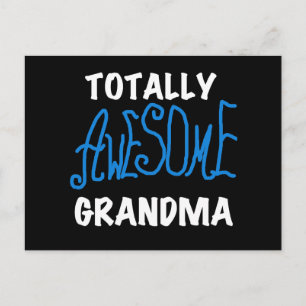 Total fantastische Großmutter-blaue T-Shirts und Postkarte