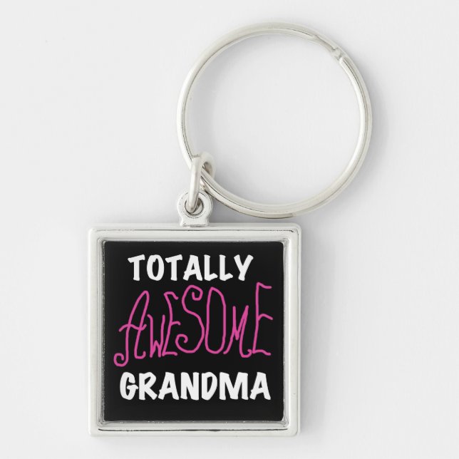 Total fantastische Großmutter-Rosa-T-Shirts und Ge Schlüsselanhänger (Vorne)