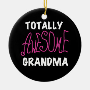 Total fantastische Großmutter-Rosa-T - Shirts und Keramik Ornament