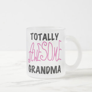 Total fantastische Großmutter - rosa T-Shirts und Mattglastasse