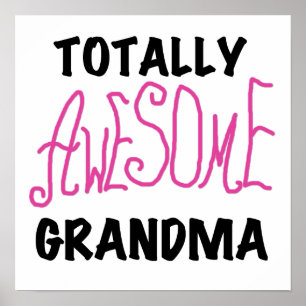 Total fantastische Großmutter - rosa T-Shirts und Poster