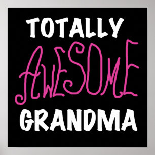 Total fantastische Großmutter-Rosa-T - Shirts und Poster