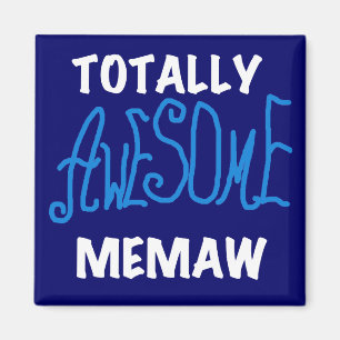 Total fantastische Memaw Blau-T - Shirts Magnet