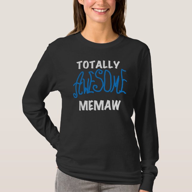 Total fantastische Memaw blaue T-Shirts und (Vorderseite)