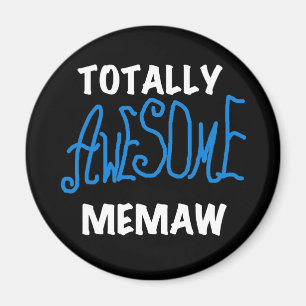 Total fantastische Memaw blaue T-Shirts und Magnet