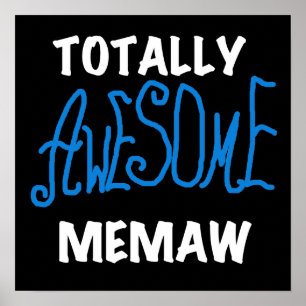Total fantastische Memaw blaue T-Shirts und Poster