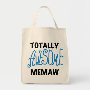 Total fantastische Memaw blaue T - Shirts und Tragetasche