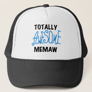 Total fantastische Memaw blaue T - Shirts und Truckerkappe