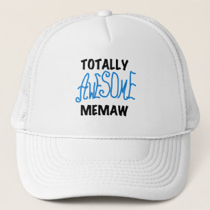 Total fantastische Memaw blaue T - Shirts und Truckerkappe