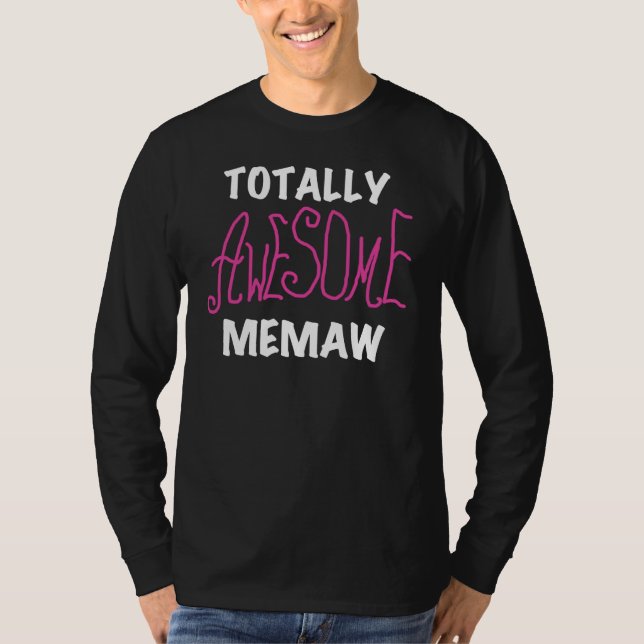 Total fantastische Memaw rosa T - Shirts (Vorderseite)