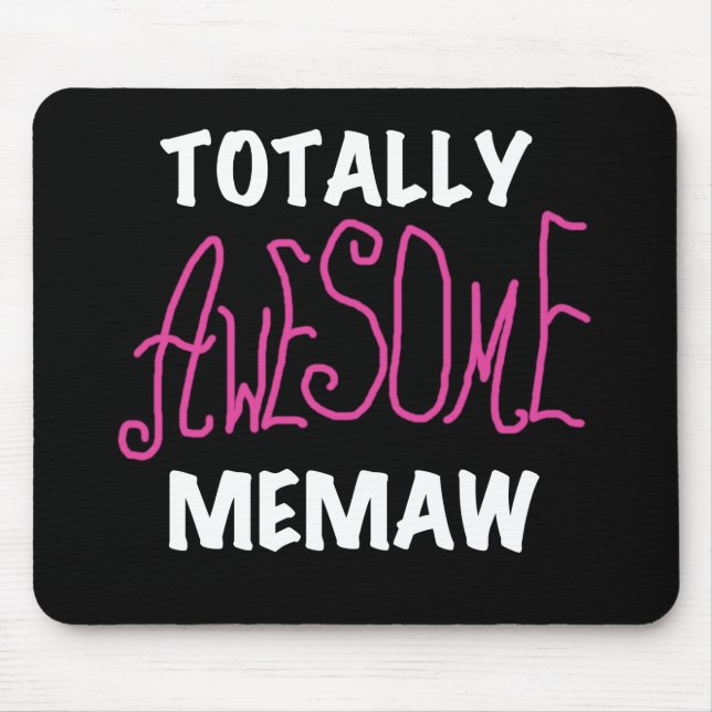 Total fantastische Memaw rosa T-Shirts Mousepad (Vorne)