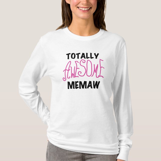 Total fantastische Memaw rosa T-Shirts und (Vorderseite)