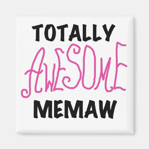 Total fantastische Memaw rosa T - Shirts und Magnet