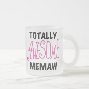 Total fantastische Memaw rosa T - Shirts und Mattglastasse