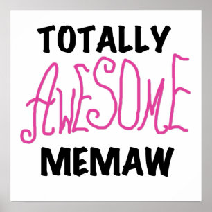 Total fantastische Memaw rosa T - Shirts und Poster