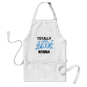 Total fantastische Nonna blaue T - Shirts und Schürze