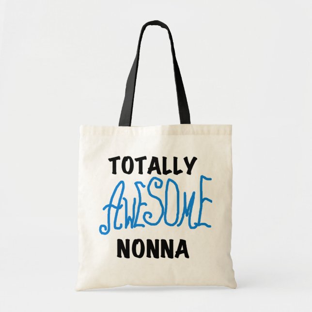 Total fantastische Nonna blaue T - Shirts und Tragetasche (Vorne)